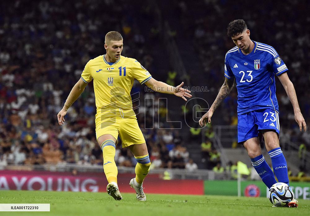 Italy 2-1 Ukraine in EURO 2024 qualifier in Milan