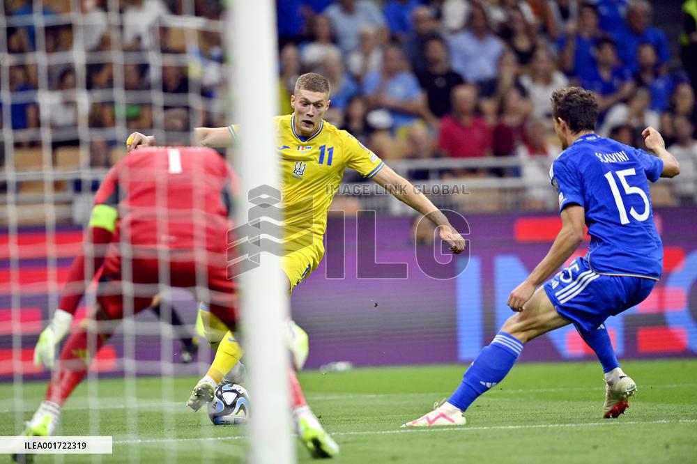Italy 2-1 Ukraine in EURO 2024 qualifier in Milan