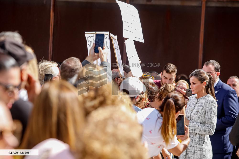 Queen Letizia Attends A School Opening - Madrid