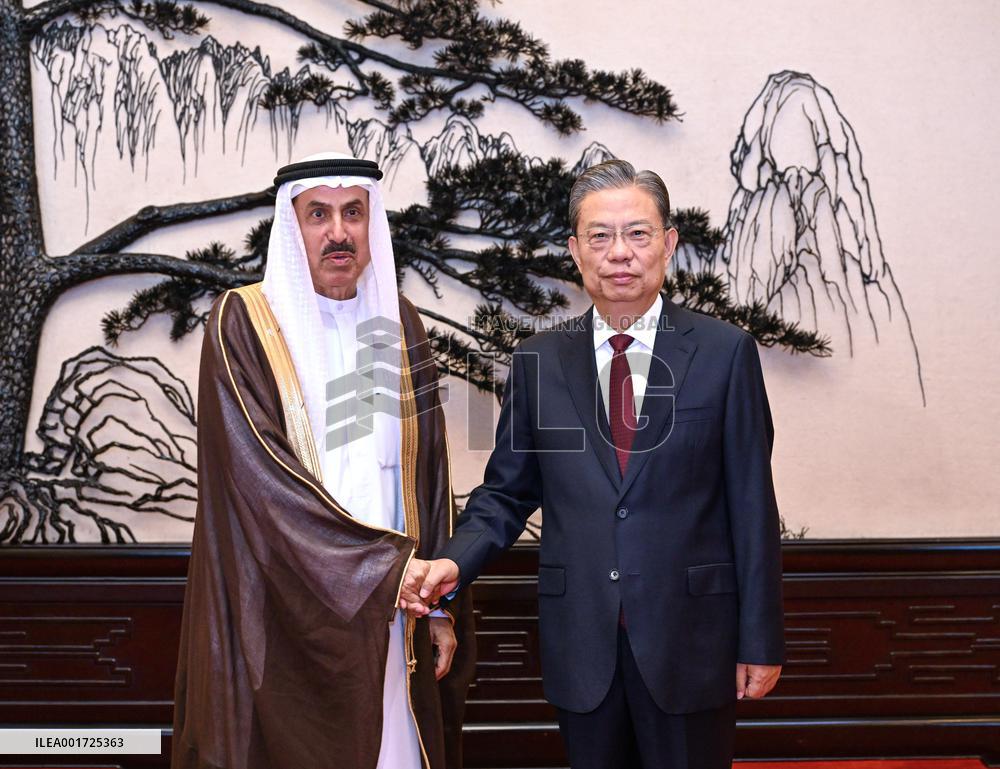 CHINA-BEIJING-ZHAO LEJI-UAE-SAQR GHUBASH-TALKS (CN)