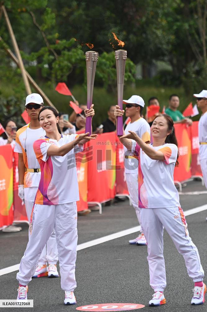 (SP)CHINA-TAIZHOU-ASIAN GAMES-TORCH RELAY (CN)