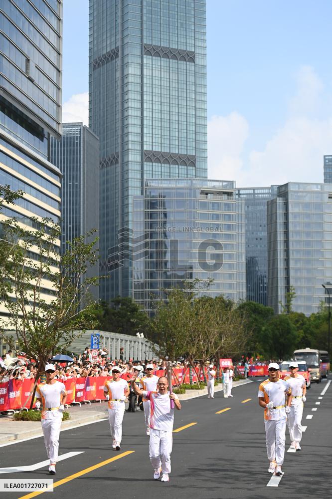 (SP)CHINA-TAIZHOU-ASIAN GAMES-TORCH RELAY (CN)