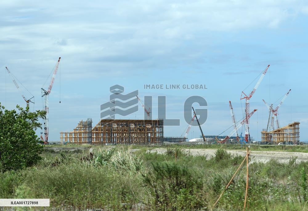 Construction site of Expo venue (Yumeshima)