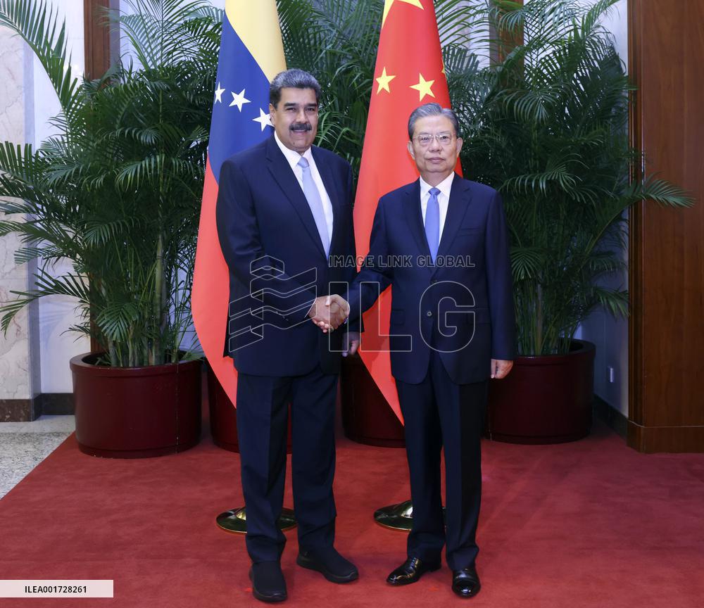 CHINA-BEIJING-ZHAO LEJI-VENEZUELAN PRESIDENT-MEETING (CN)