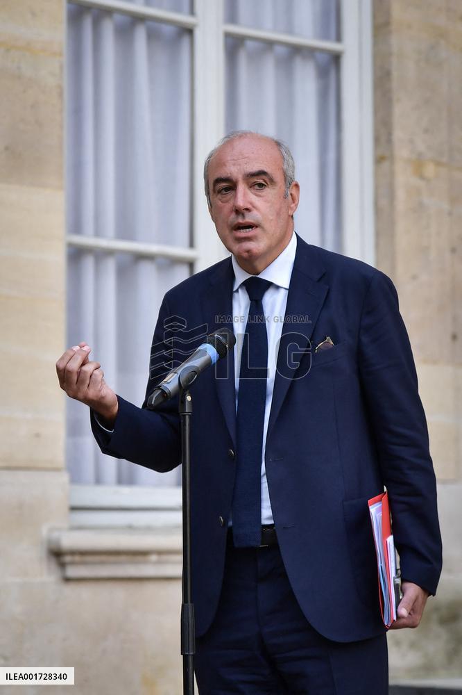 Political Leaders At Matignon - Paris