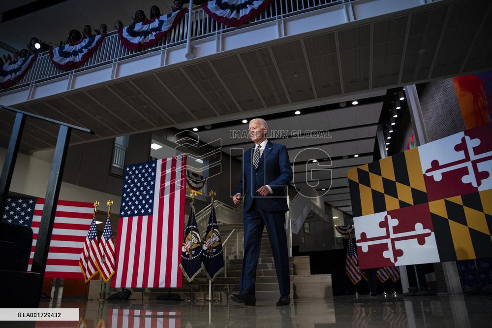 Biden Delivers Remarks On Bidenomics - Maryland