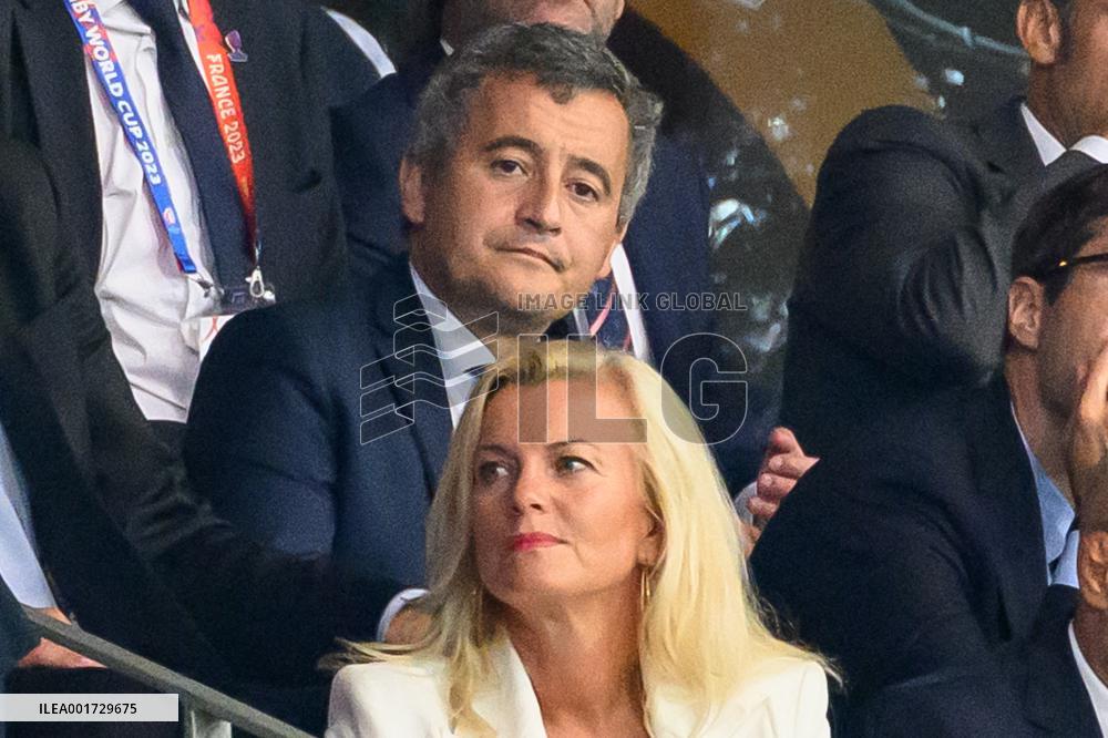 French And Uruguayan Presidents Watch France v Uruguay