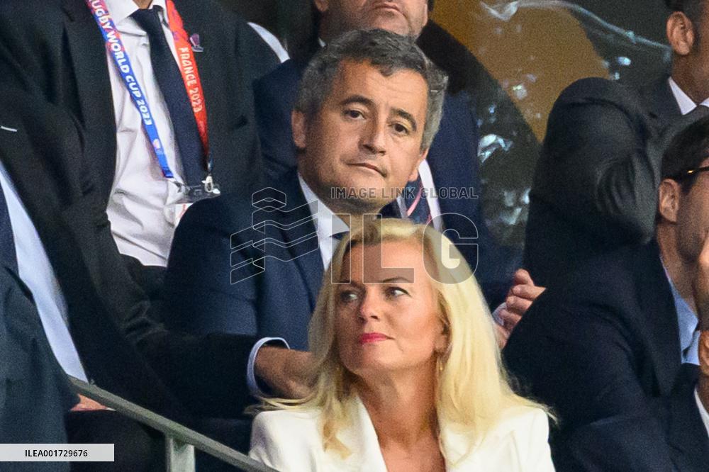 French And Uruguayan Presidents Watch France v Uruguay