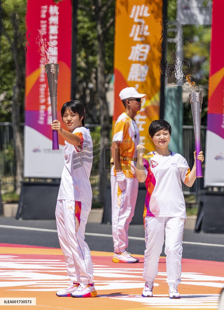 (SP)CHINA-WENZHOU-ASIAN GAMES-TORCH RELAY (CN)