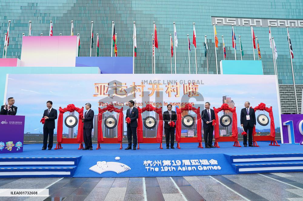 (SP)CHINA-HANGZHOU-19TH ASIAN GAMES VILLAGE-OPENING (CN)