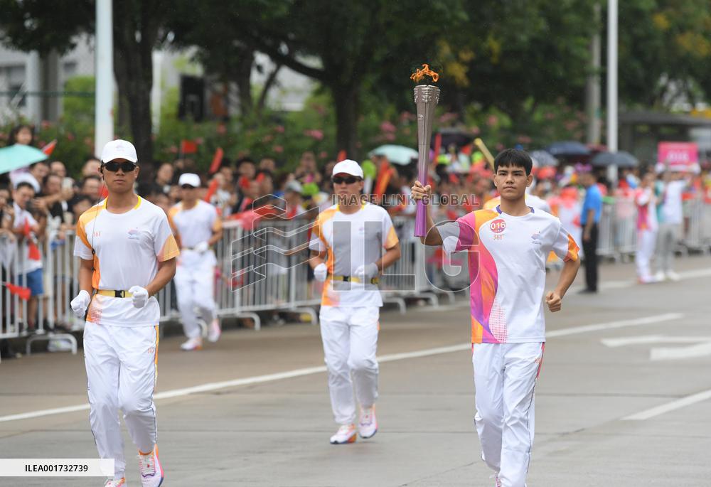 (SP)CHINA-LISHUI-ASIAN GAMES-TORCH RELAY (CN)