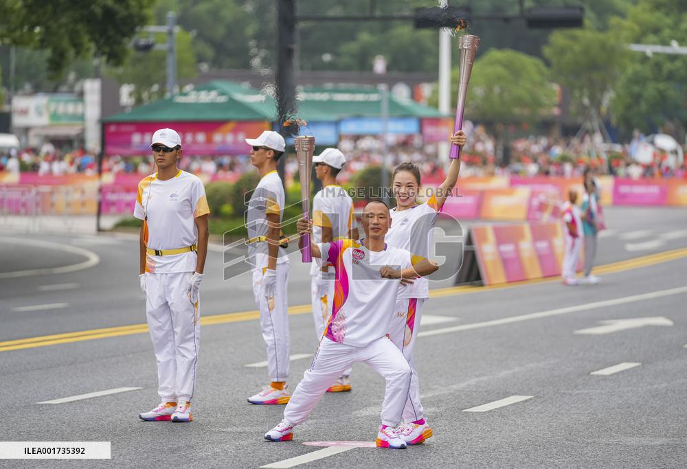 (SP)CHINA-ZHEJIANG-JINHUA-ASIAN GAMES-TORCH RELAY (CN)