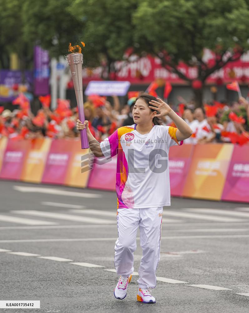 (SP)CHINA-ZHEJIANG-JINHUA-ASIAN GAMES-TORCH RELAY (CN)