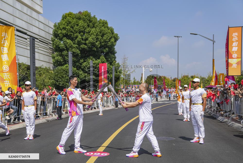 (SP)CHINA-ZHEJIANG-JINHUA-ASIAN GAMES-TORCH RELAY (CN)