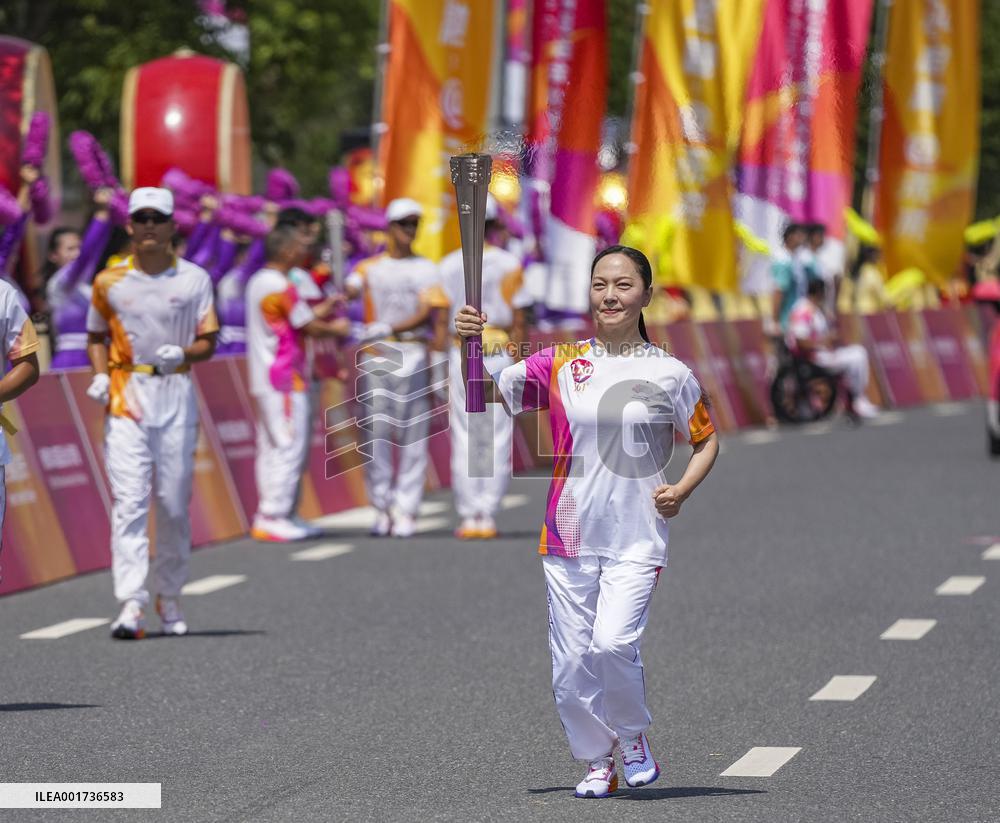 (SP)CHINA-ZHEJIANG-JINHUA-ASIAN GAMES-TORCH RELAY (CN)