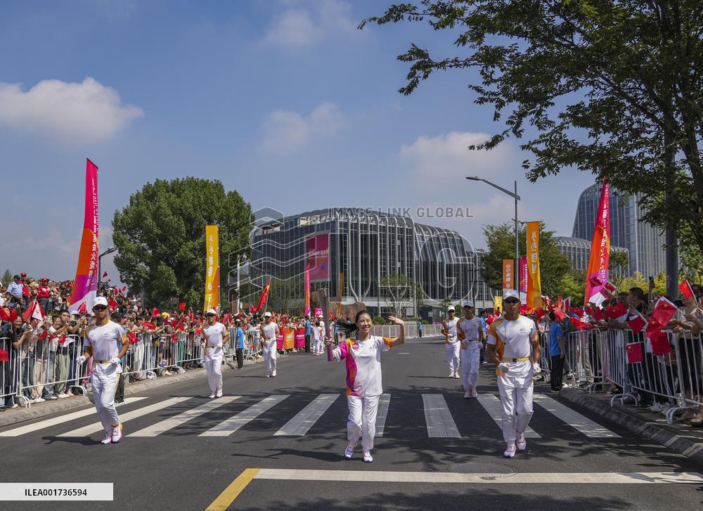 (SP)CHINA-ZHEJIANG-JINHUA-ASIAN GAMES-TORCH RELAY (CN)