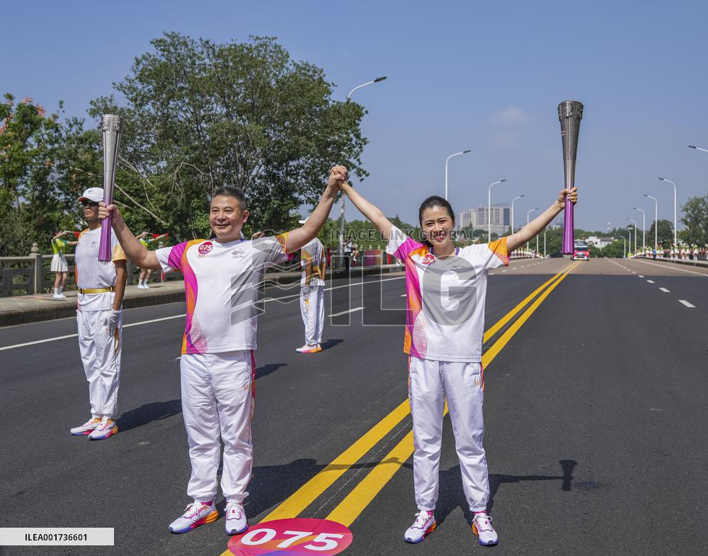 (SP)CHINA-ZHEJIANG-JINHUA-ASIAN GAMES-TORCH RELAY (CN)