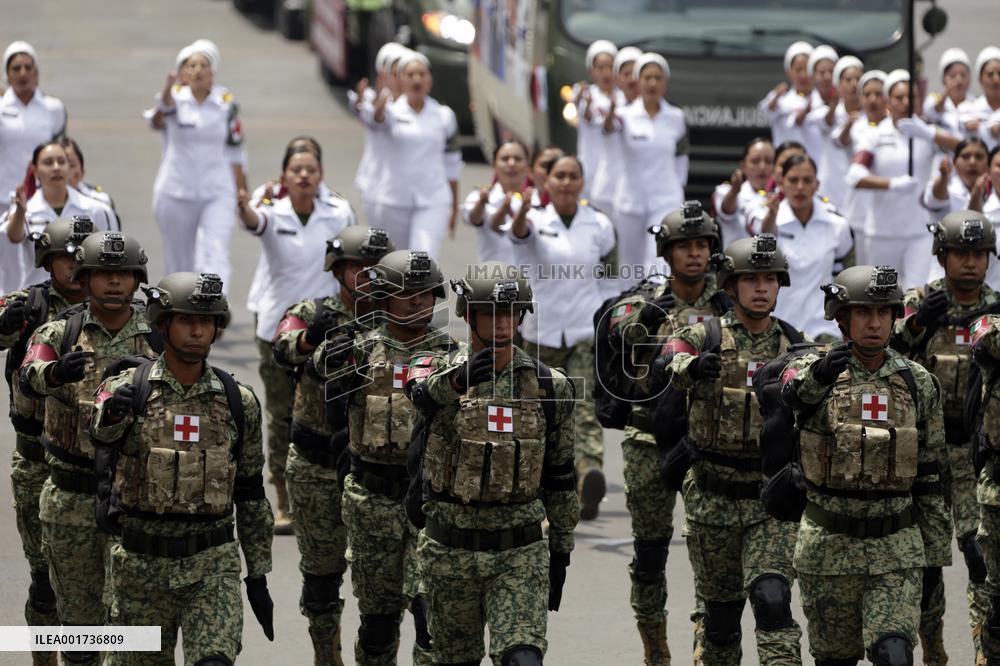 Military Parade on Independence Day - Mexico