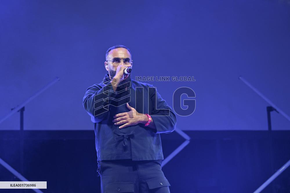 Medine performs at Fete de l'Humanite - Bretigny sur Orge
