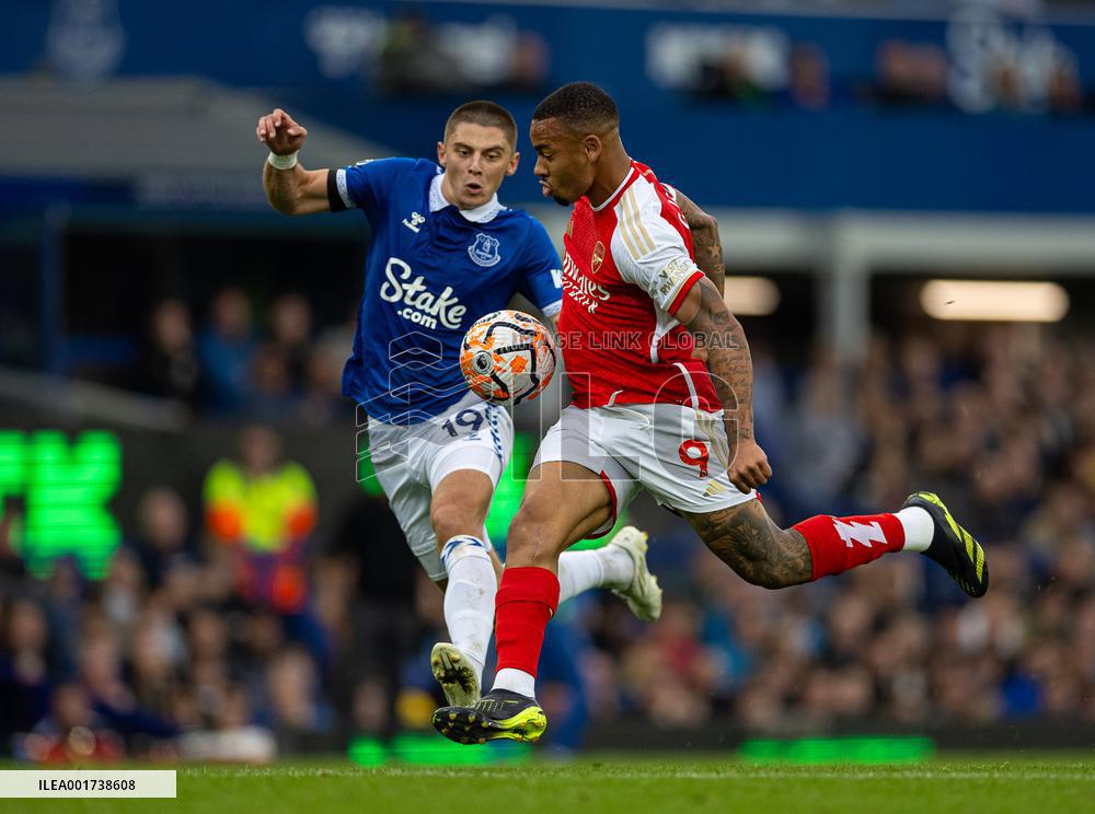 (SP)BRITAIN-LIVERPOOL-FOOTBALL-PREMIER LEAGUE-EVERTON VS ARSENAL