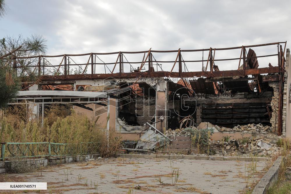 Consequences of Russian shelling of Antonivka