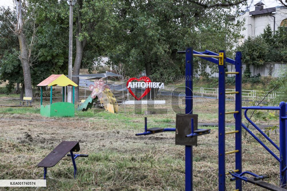 Consequences of Russian shelling of Antonivka