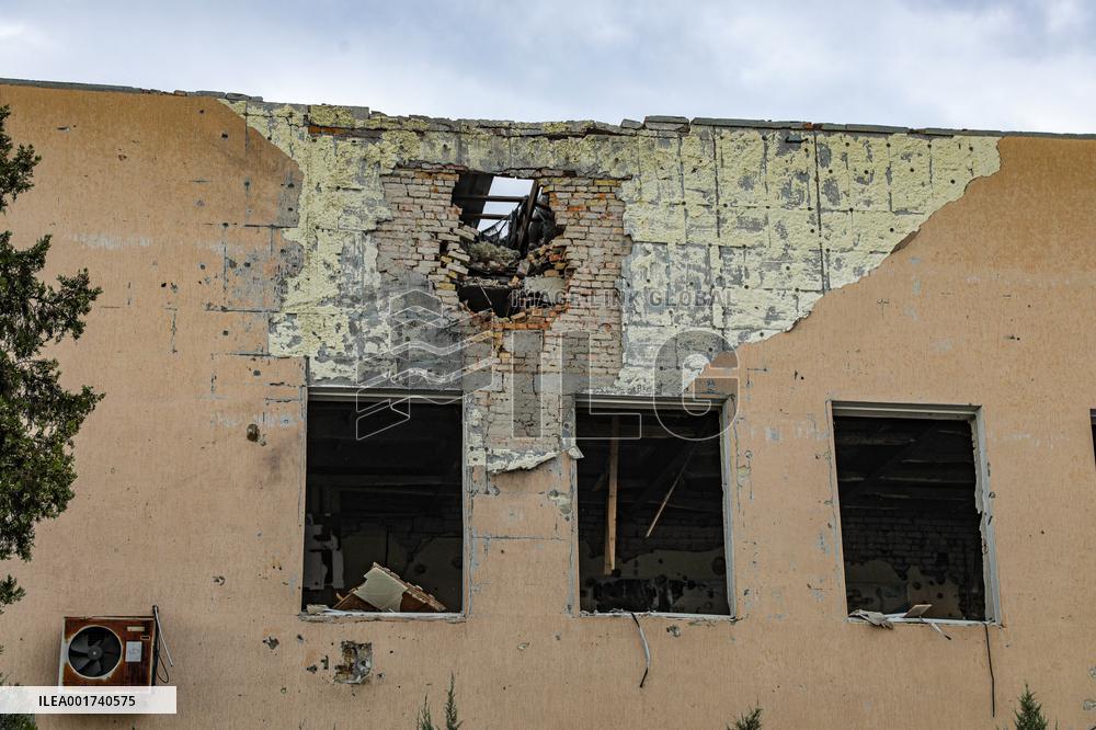 Consequences of Russian shelling of Antonivka