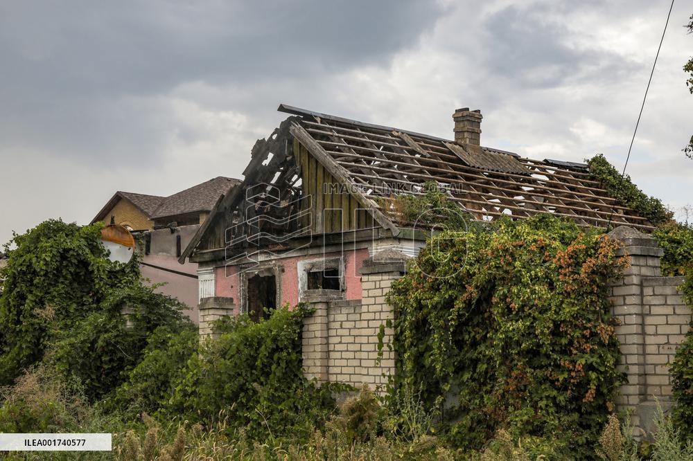 Consequences of Russian shelling of Antonivka
