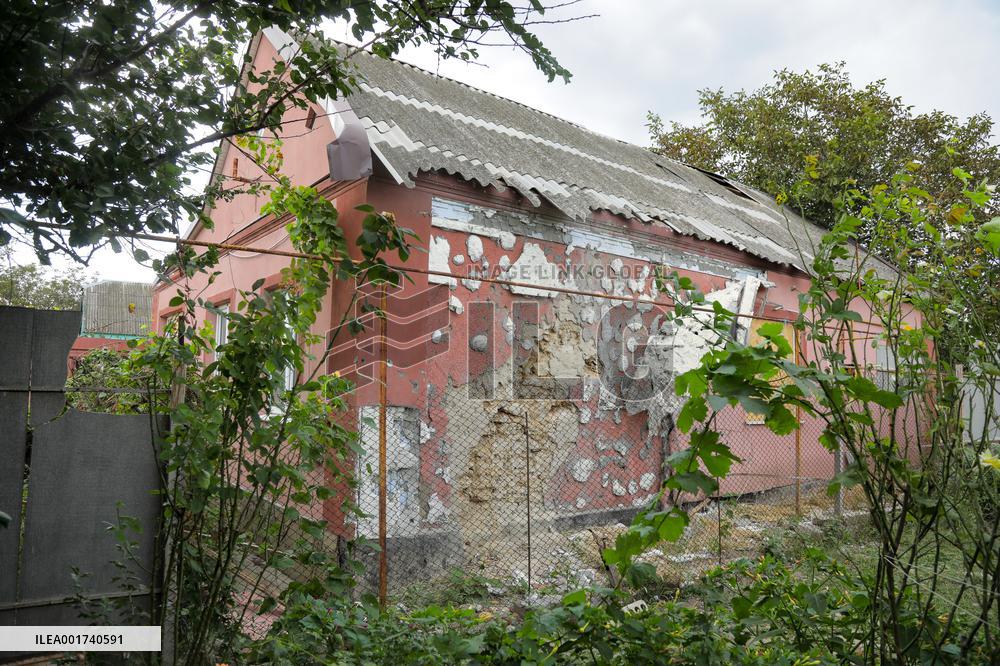 Consequences of Russian shelling of Antonivka