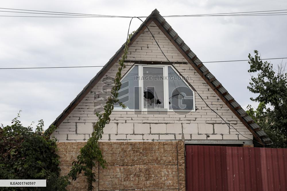 Consequences of Russian shelling of Antonivka