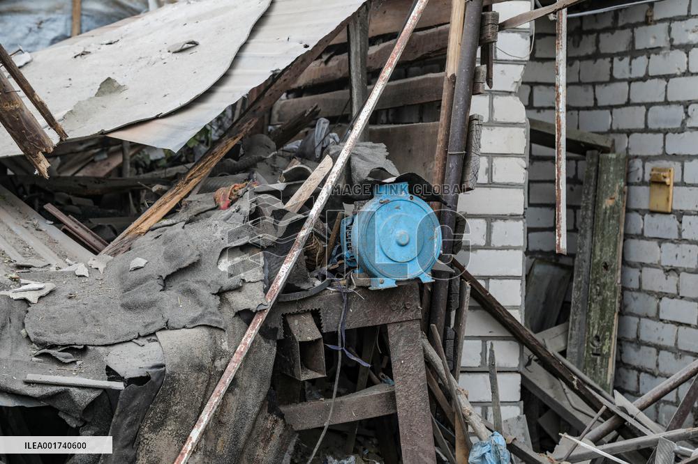 Consequences of Russian shelling of Antonivka