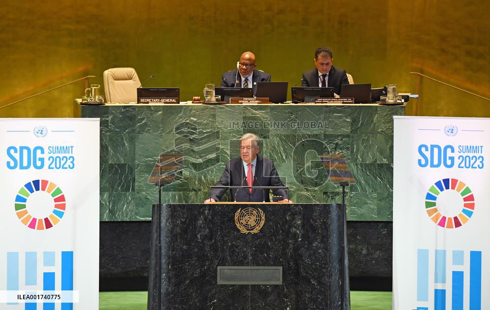 UN-SDG SUMMIT-GUTERRES-GLOBAL RESCUE PLAN