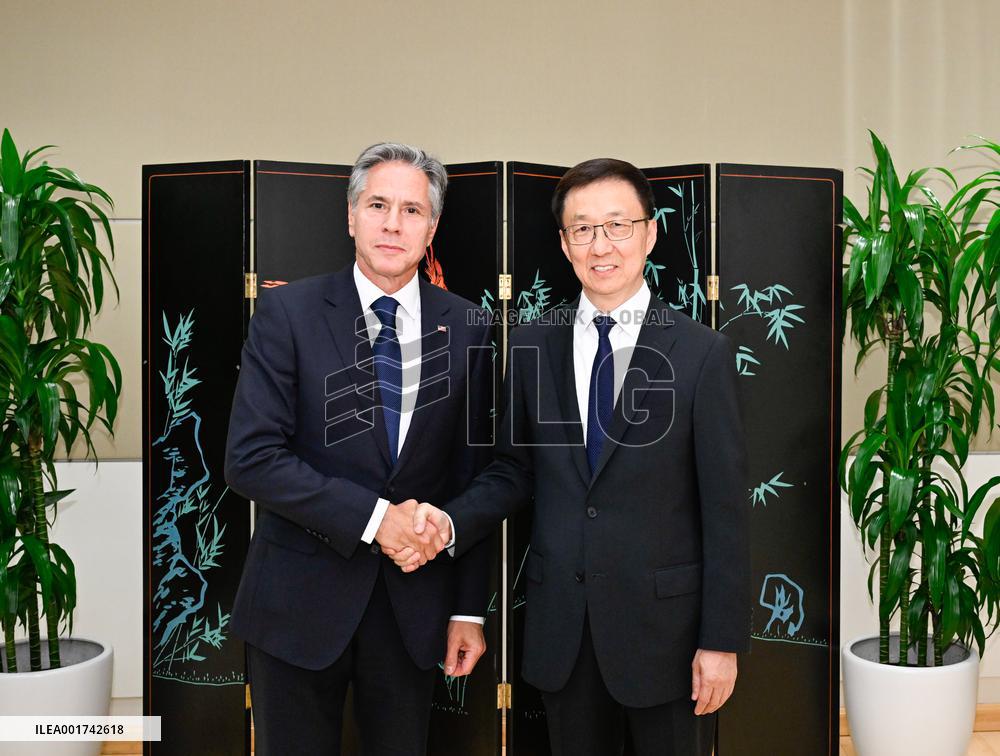 U.S.-NEW YORK-CHINA-HAN ZHENG-BLINKEN-MEETING