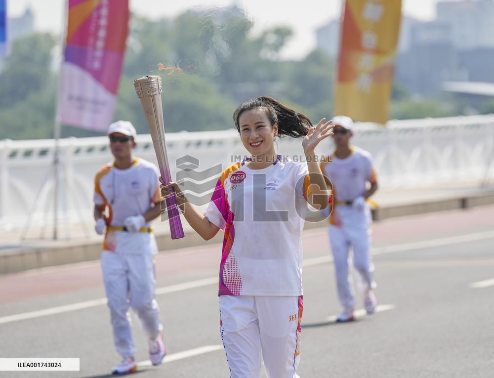 (SP)CHINA-ZHEJIANG-QUZHOU-ASIAN GAMES-TORCH RELAY (CN)