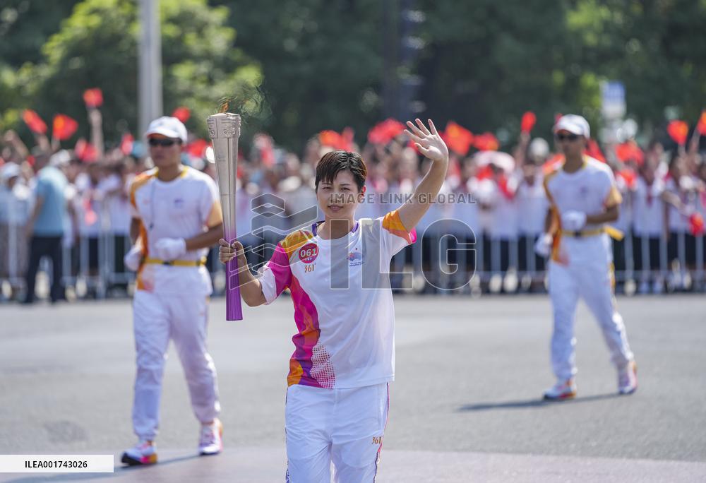 (SP)CHINA-ZHEJIANG-QUZHOU-ASIAN GAMES-TORCH RELAY (CN)