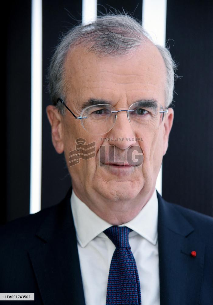 Francois Villeroy de Galhau Appears On RMC BFMTV - Paris