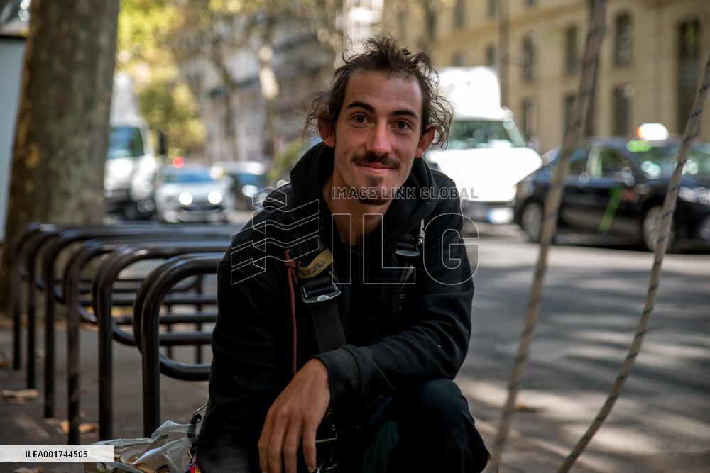 Activists On Hunger Strike In Front Of The Ministry Of Ecological Transition - Paris