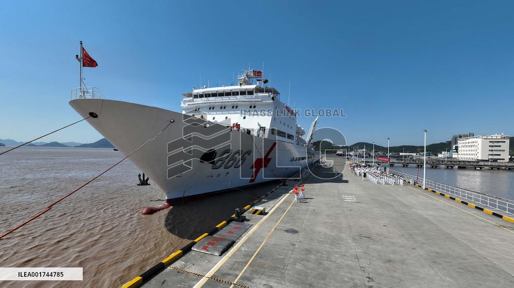 CHINA-ZHEJIANG-HANGZHOU-NAVAL HOSPITAL SHIP-RETURN (CN)