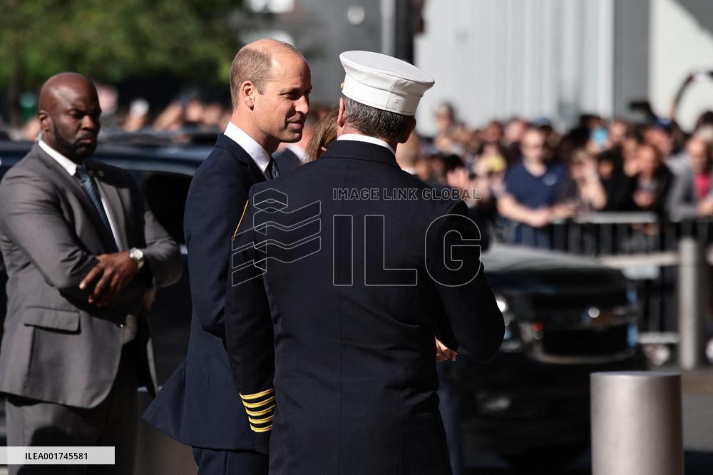 The Prince Of Wales Visits FDNY Firehouse