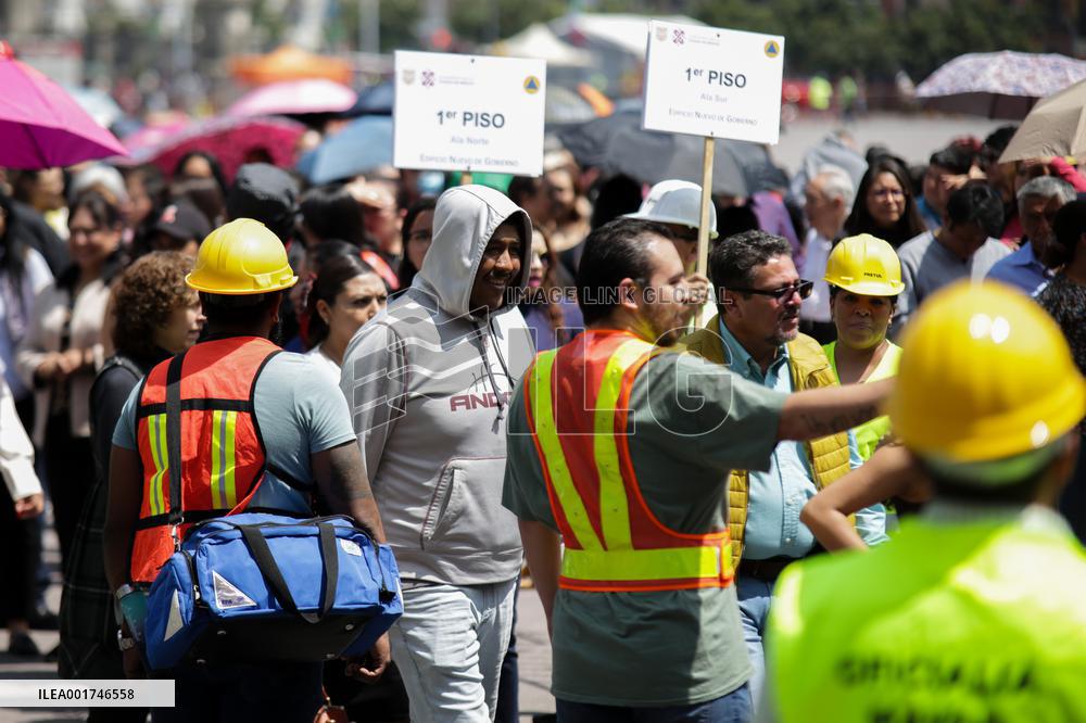 MEXICO-MEXICO CITY-EARTHQUAKE-NATIONAL DRILL