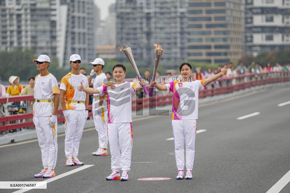 (SP)CHINA-ZHEJIANG-HANGZHOU-ASIAN GAMES-TORCH RELAY (CN)