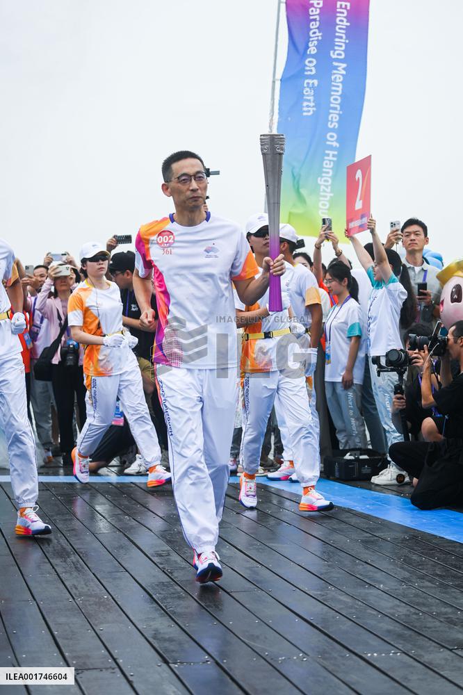 (SP)CHINA-ZHEJIANG-HANGZHOU-ASIAN GAMES-TORCH RELAY (CN)