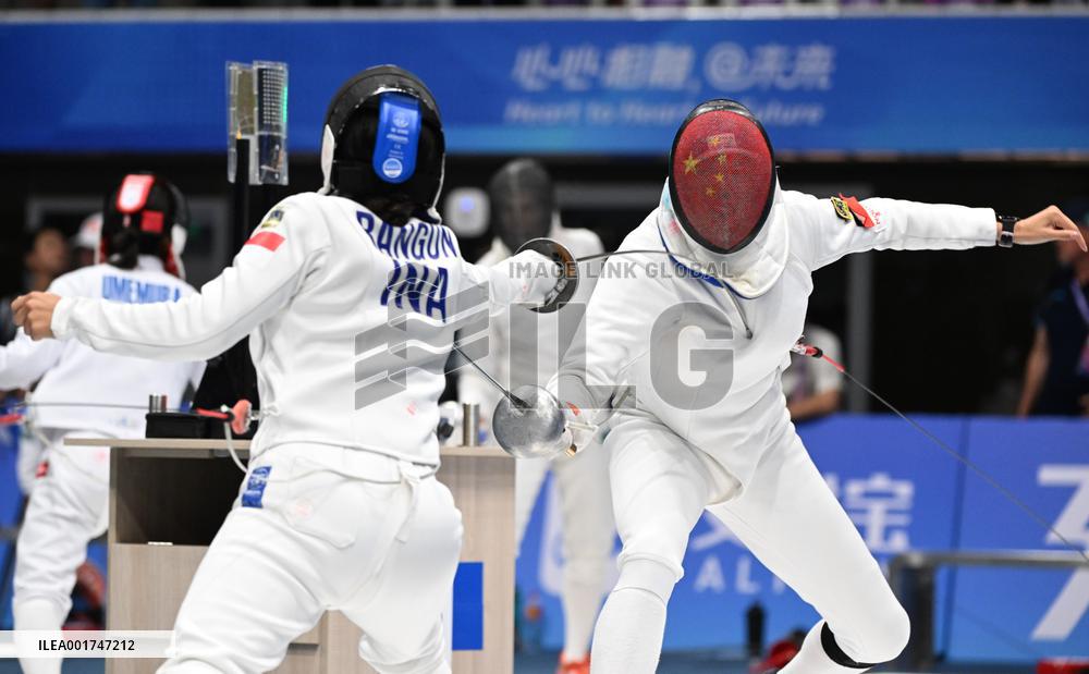 (SP)CHINA-HANGZHOU-ASIAN GAMES-MODERN PENTATHLON-WOMEN'S INDIVIDUAL FENCING RANKING ROUND (CN)