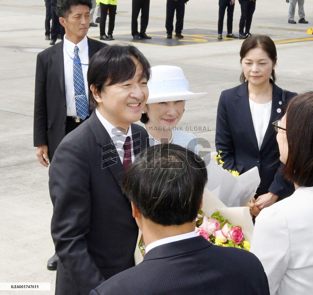 Japan crown prince, crown princess in Hanoi