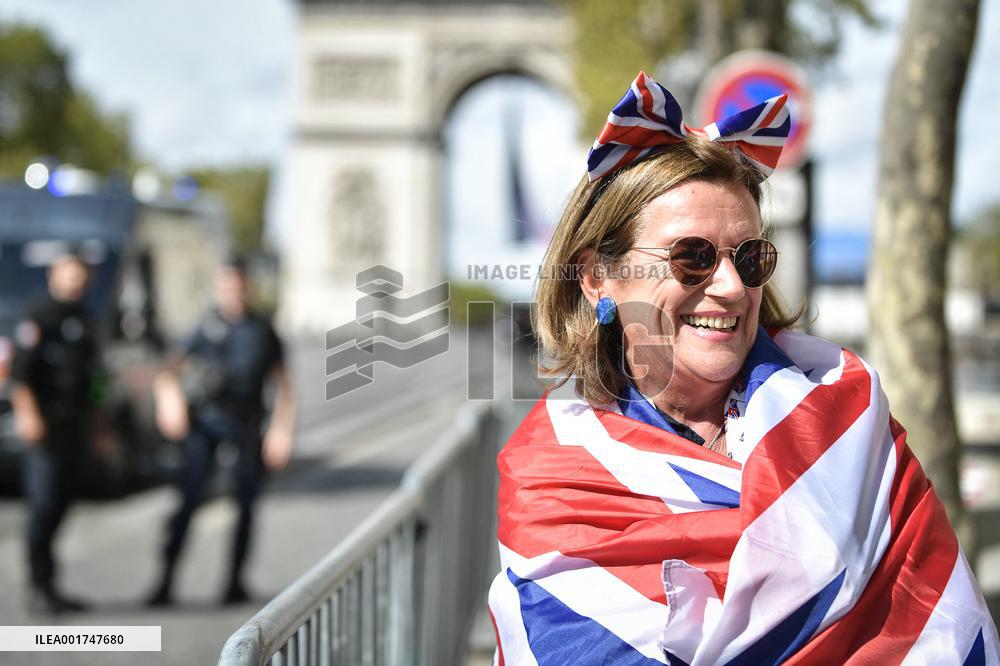 King Charles Visit To France - Atmosphere At The Arch Of Triumph - Paris
