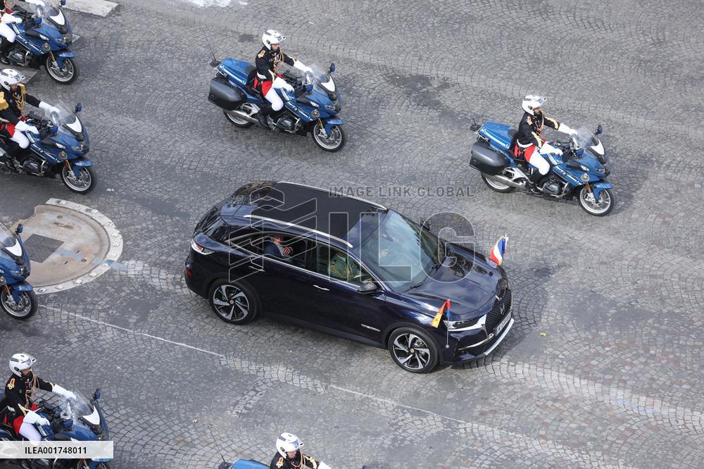 King Charles Visit To France - Ceremony At The Arc De Triomphe