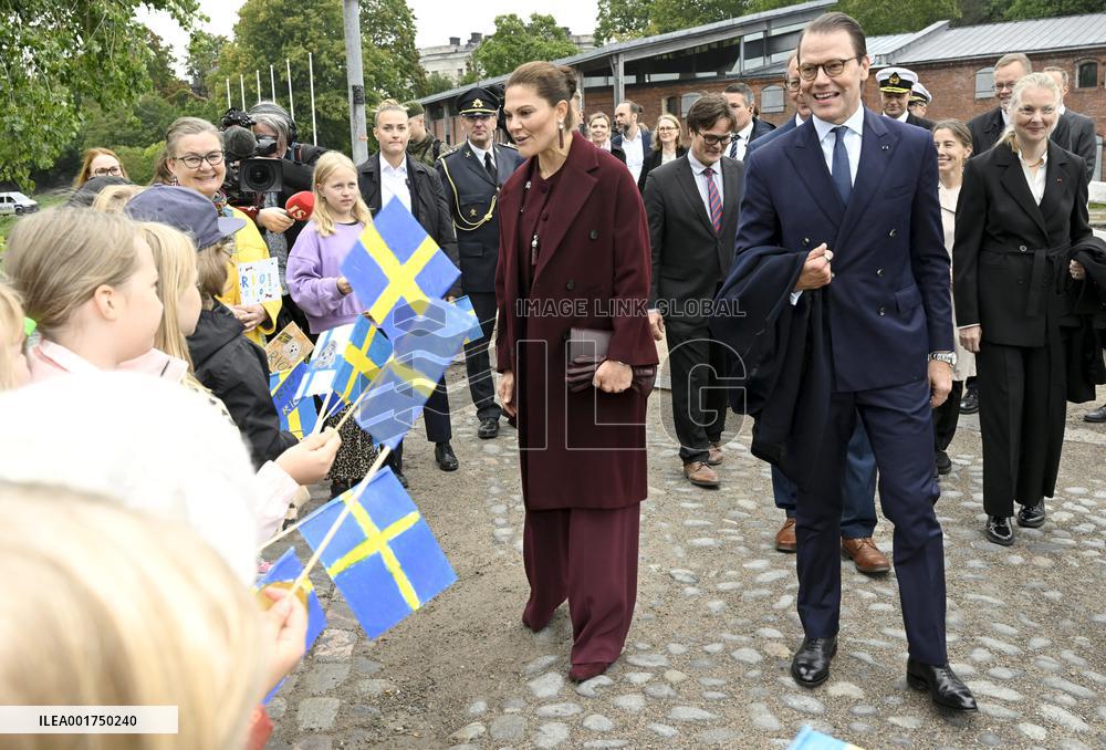 Sweden's Crown Princess Victoria and Sweden's Prince Daniel in Finland