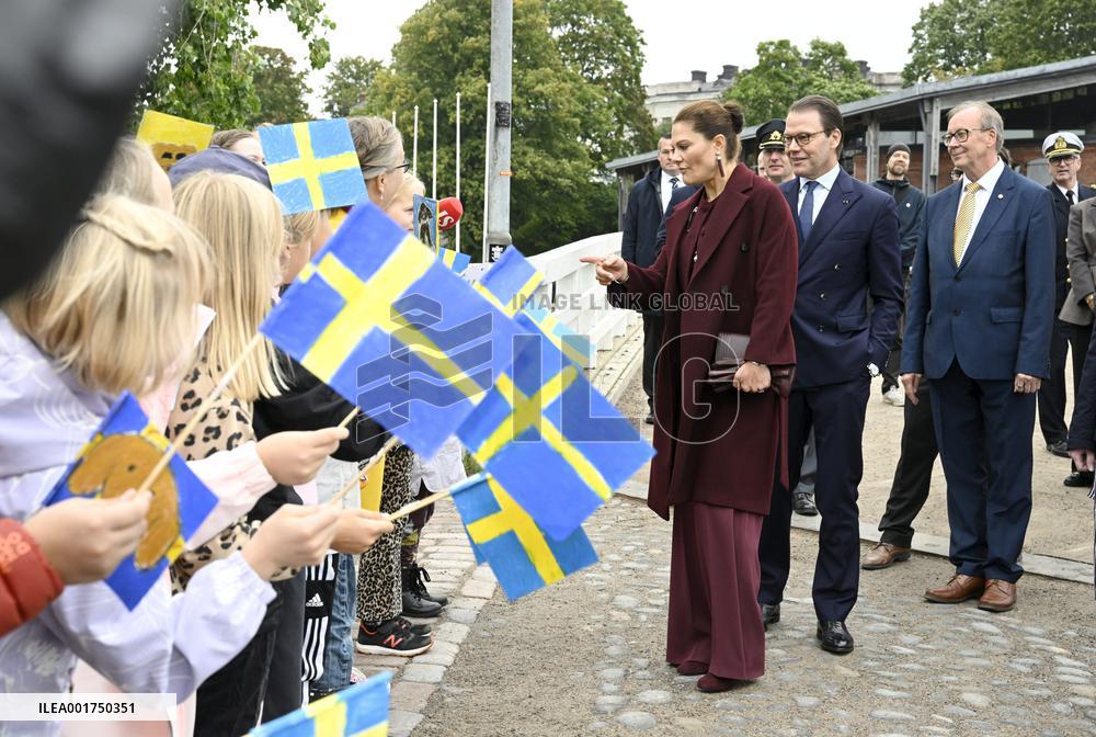 Sweden's Crown Princess Victoria and Sweden's Prince Daniel in Finland