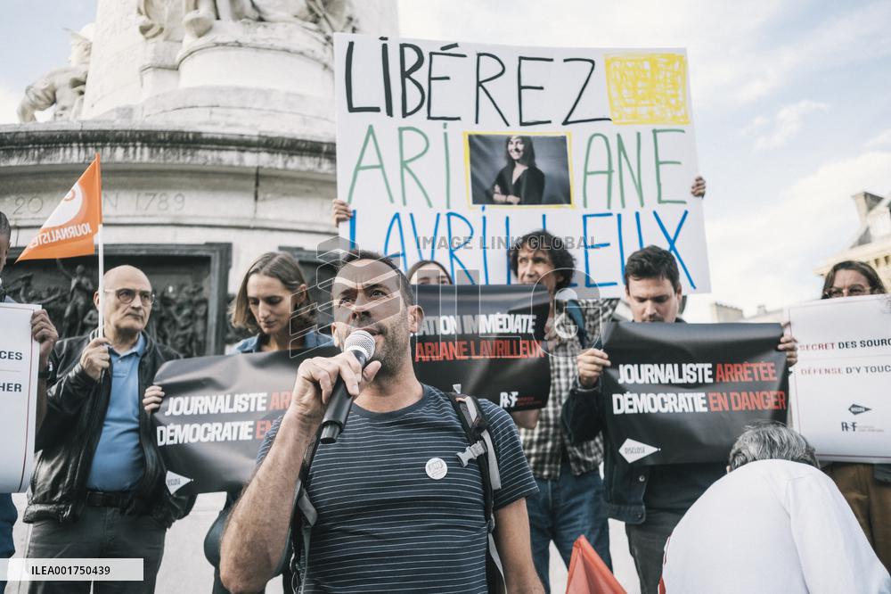 Gathering For The Release Of Arianne Lavrilleux - Paris
