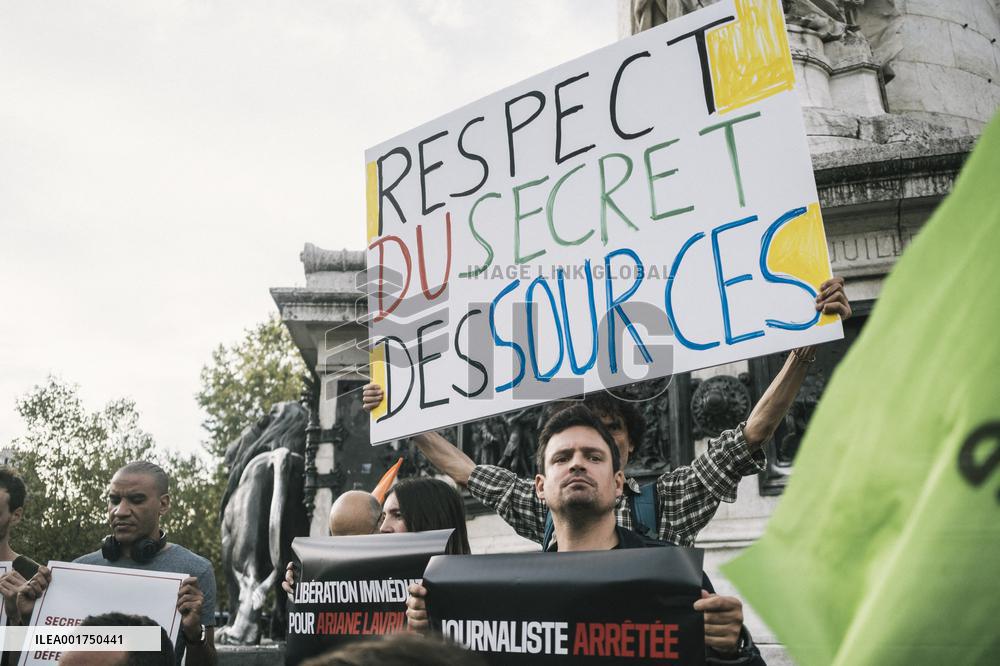 Gathering For The Release Of Arianne Lavrilleux - Paris